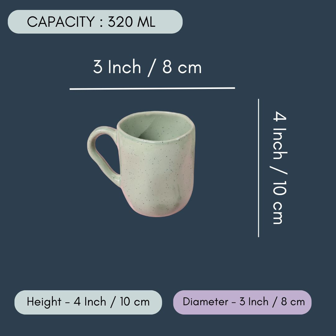 Green Wavy Mug