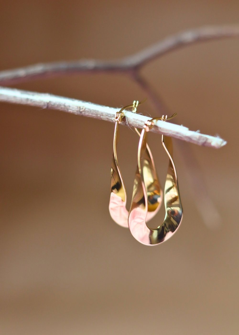 Nova Metal Hoops handmade in India