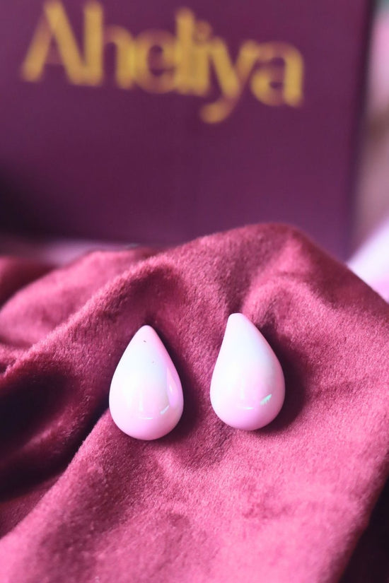 Waterdrop Earrings - Pink with premium quality material