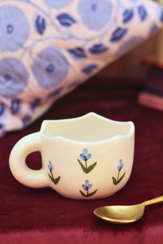 handmade Blue Tulip Mug