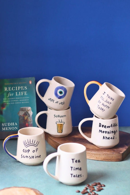 Set of 6 (Quoted Mugs) for the price of 5 with premium quality material
