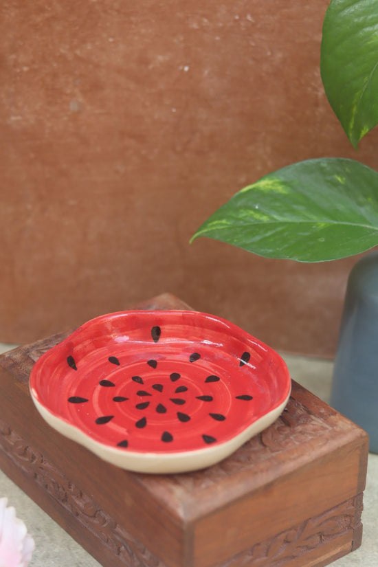 Watermelon Handmade Dessert Plate lead free dessert plate