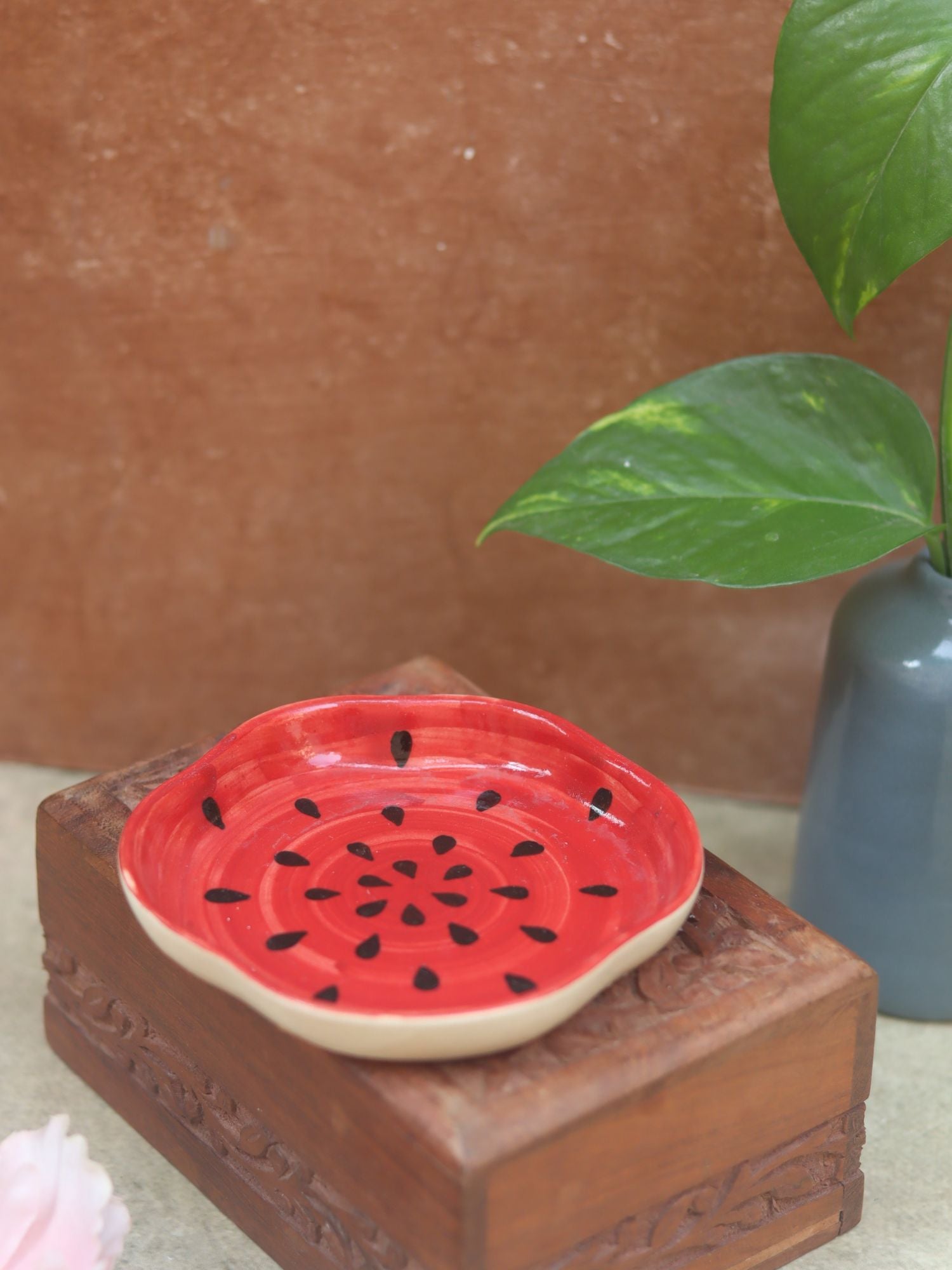 Watermelon Handmade Dessert Plate lead free dessert plate