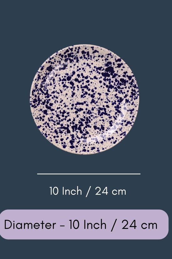 Blue Flecked Dinner Plate