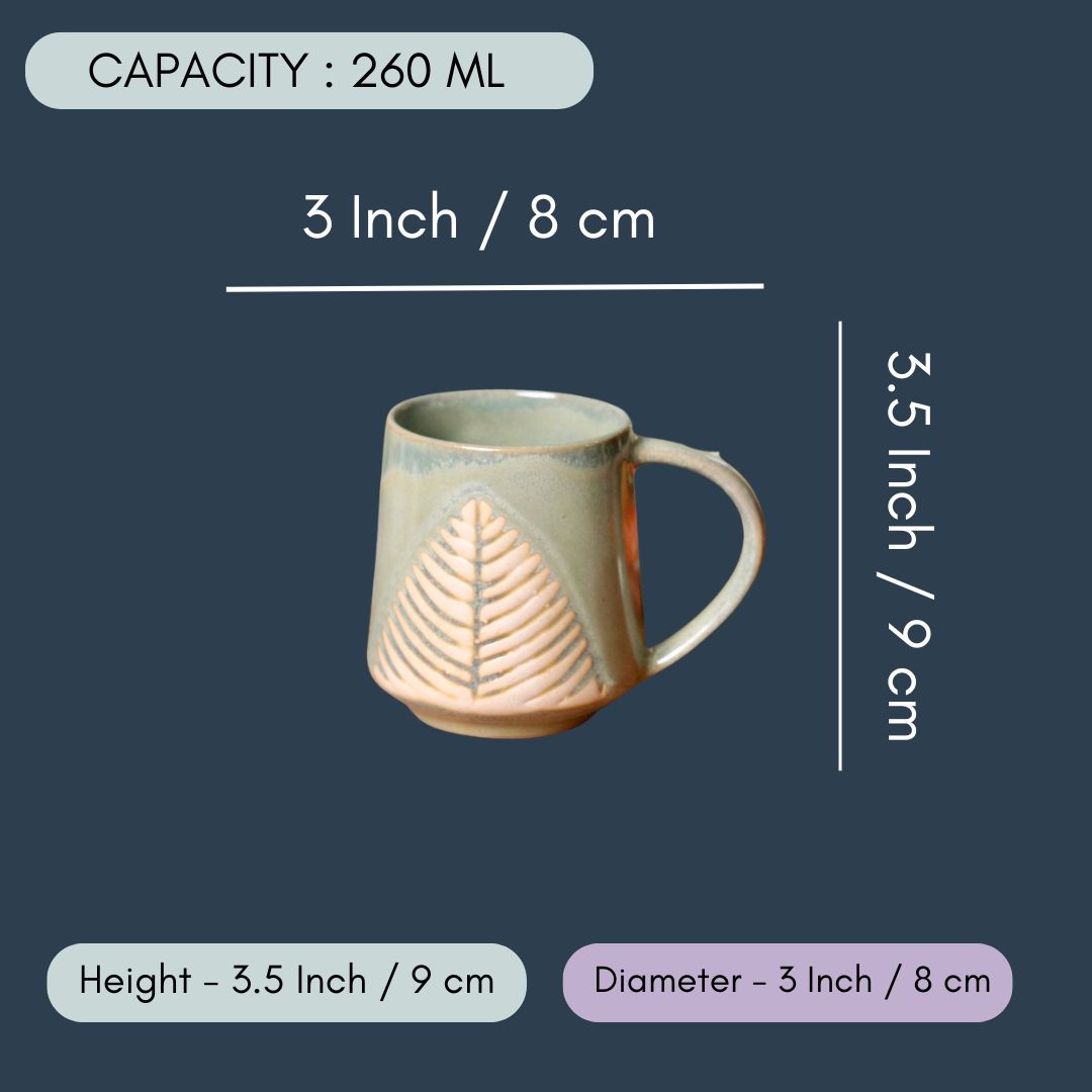 Sea Green Leaf Coffee Mug