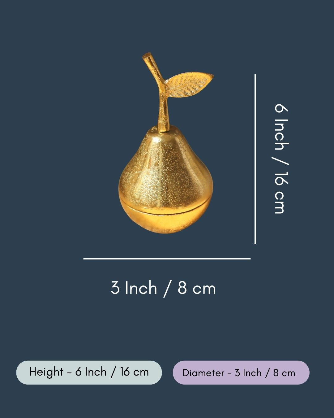 Amber Pear Jar