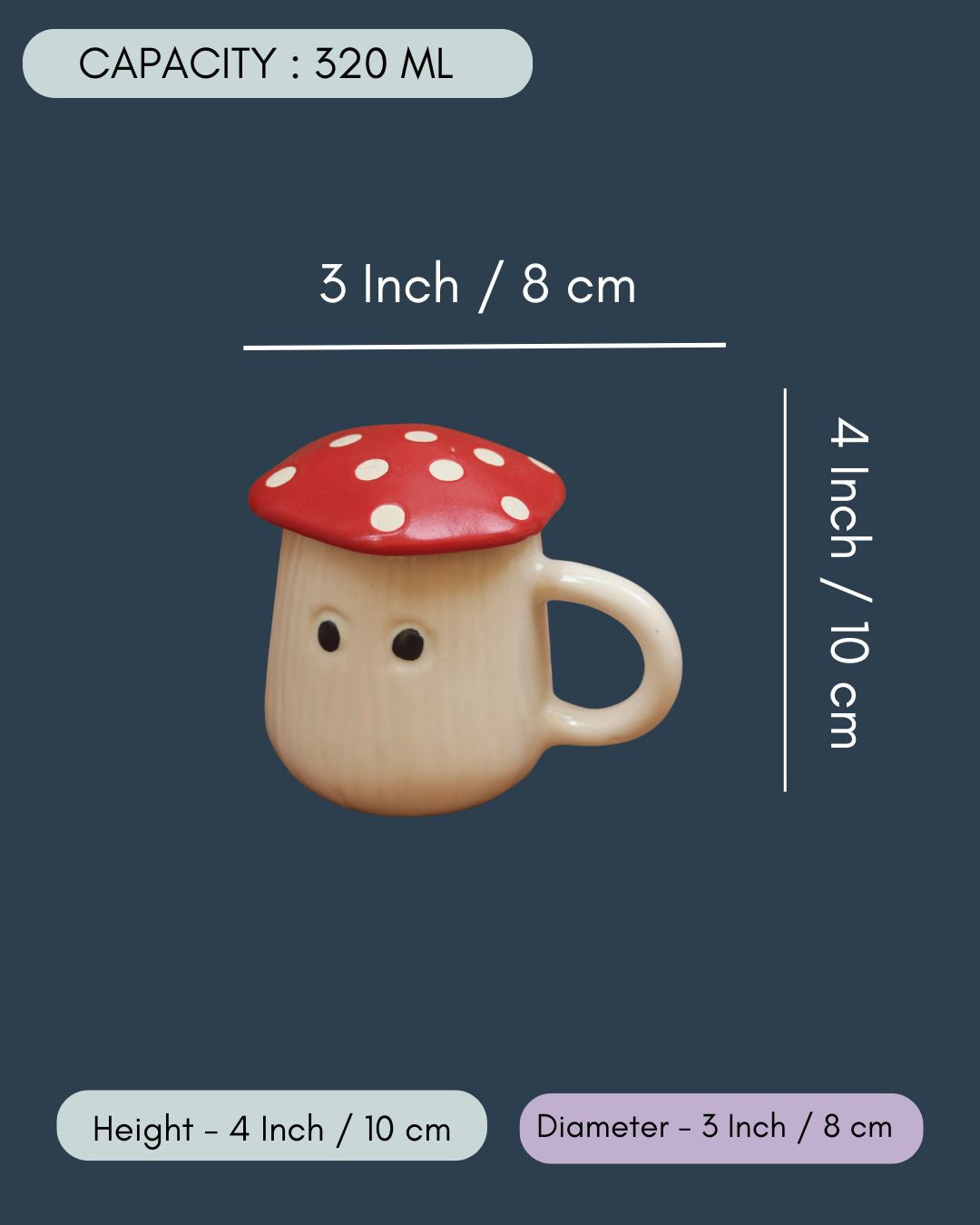 Mushroom Mug With lid