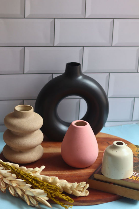 mismatched vases set of 4 combo