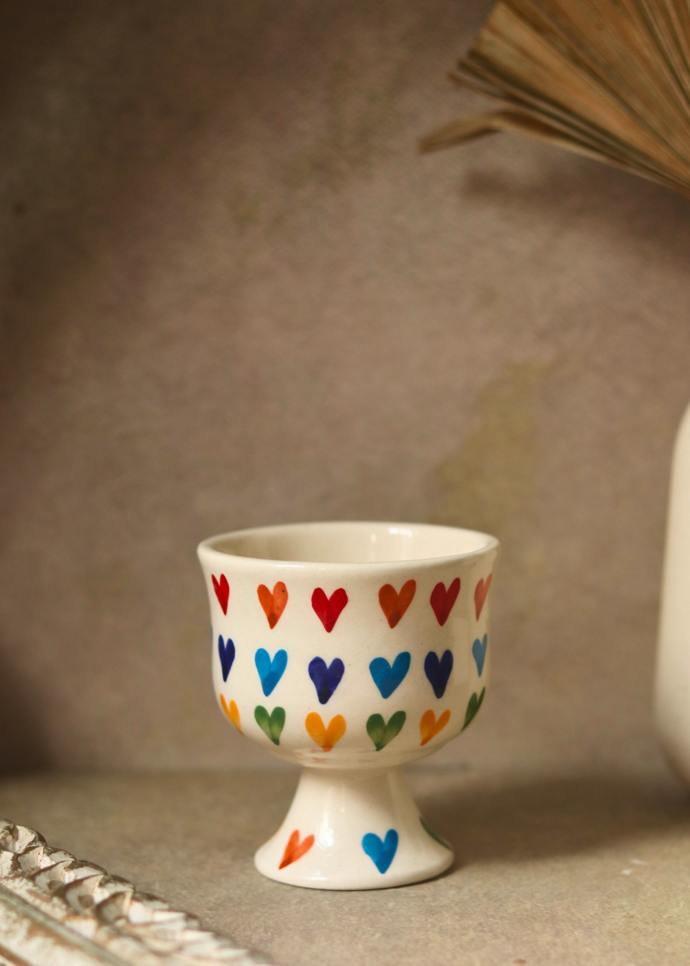 loveislove goblet made from ceramic material