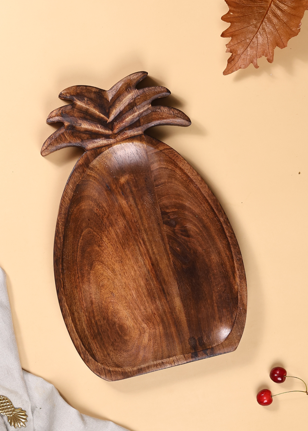 Wooden Pineapple Platter