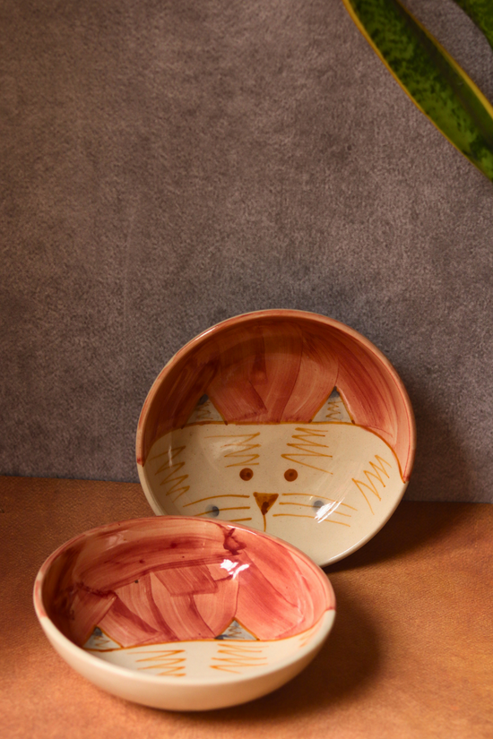 Handmade ceramic breakfast bowl
