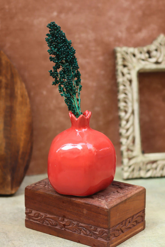handmade Anar Vase -  Red