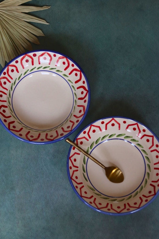 indie pasta plate made by ceramic