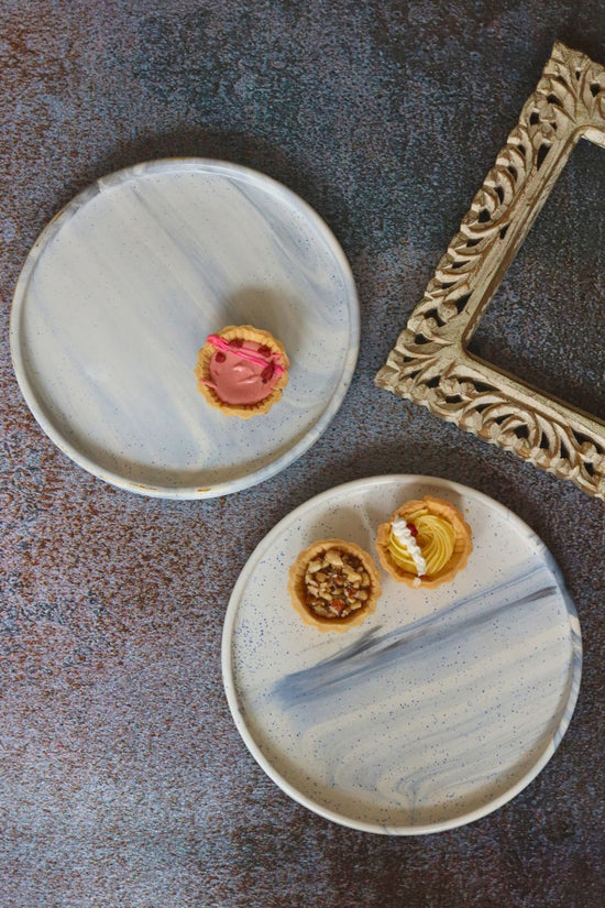 handmade black marble platter