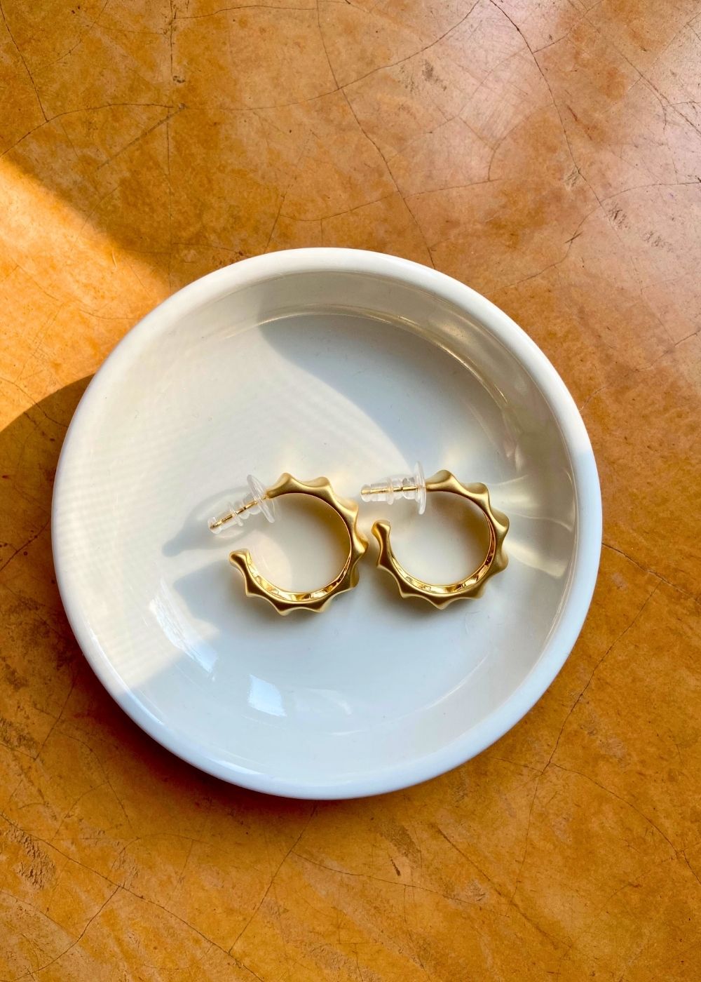 Waterproof Rollin' Gold Matte Hoops