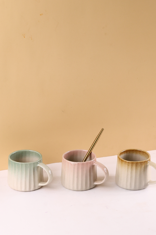 handmade ombre mugs set of three combo