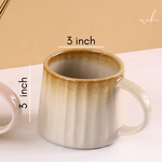 Brown ombre coffee mug height & breadth