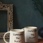 Black & white ceramic quoted coffee mugs  