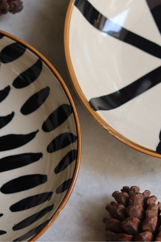 striped & wheel Cereal bowl made by ceramic 