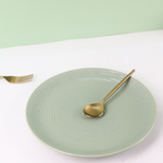 Ceramic sage green plate 
