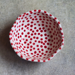Mini red polka bowl