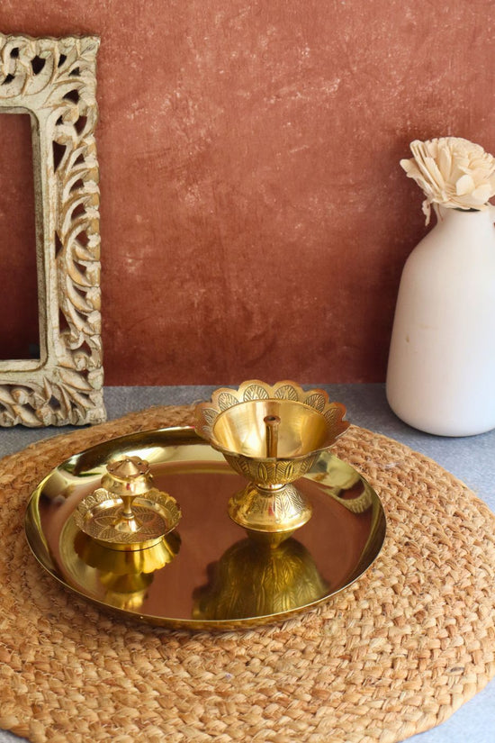pooja thali handmade in india 