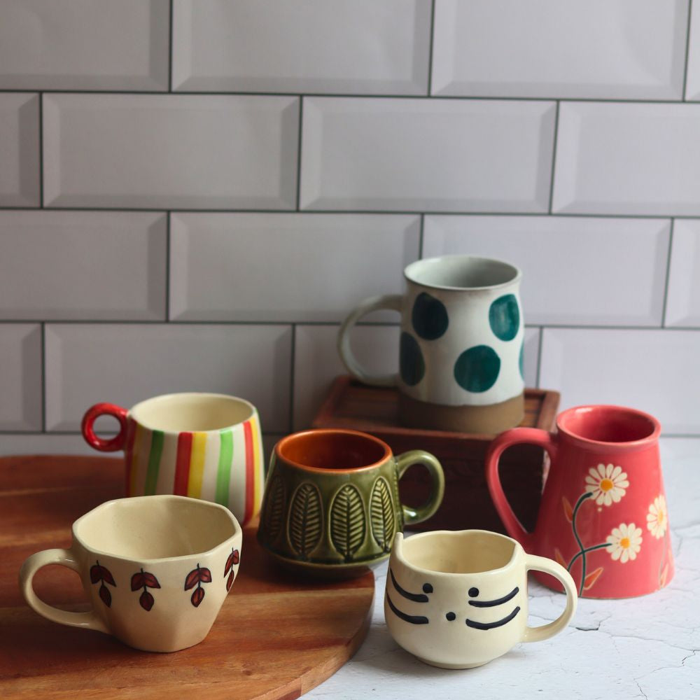 Handmade mugs set of 6 