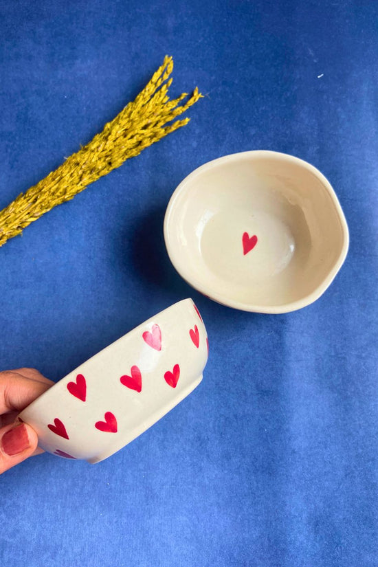 all heart bowl handmade in india 