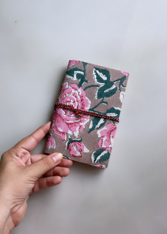 Floral bliss handmade diary in hand