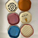 Set of 6 Blissful Bites Dessert plate (for the price of 5) made by ceramic