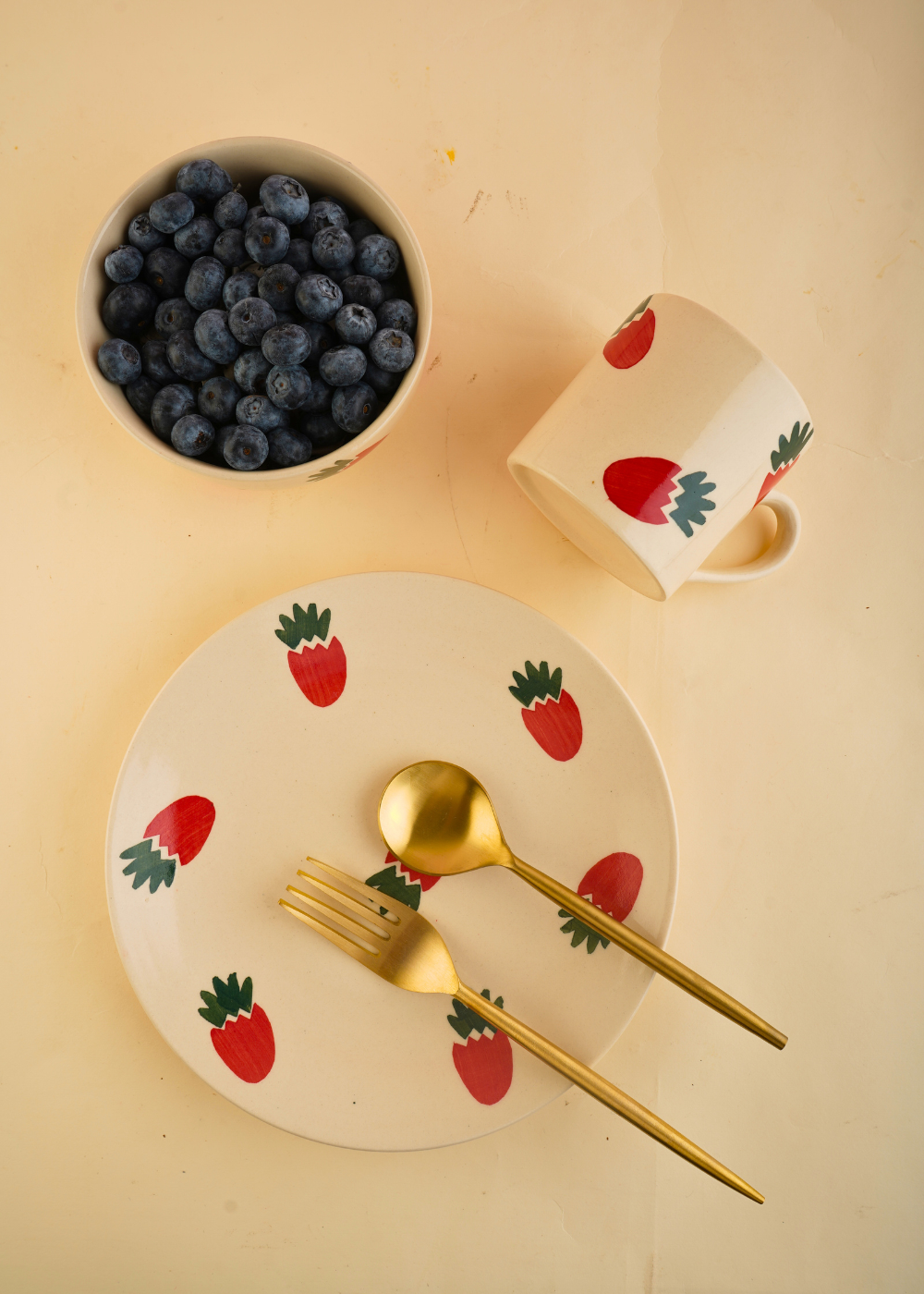 handmade berry bliss breakfast set of three combo
