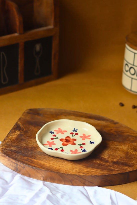 Bloom Handmade Dessert Plate made by ceramic