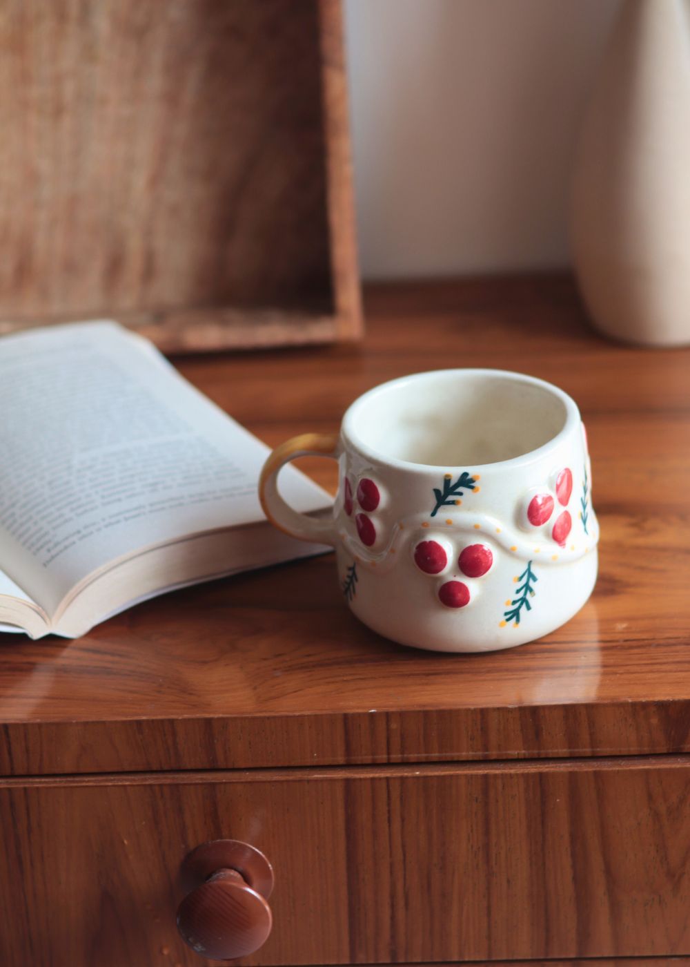 cherry mug handmade in india 