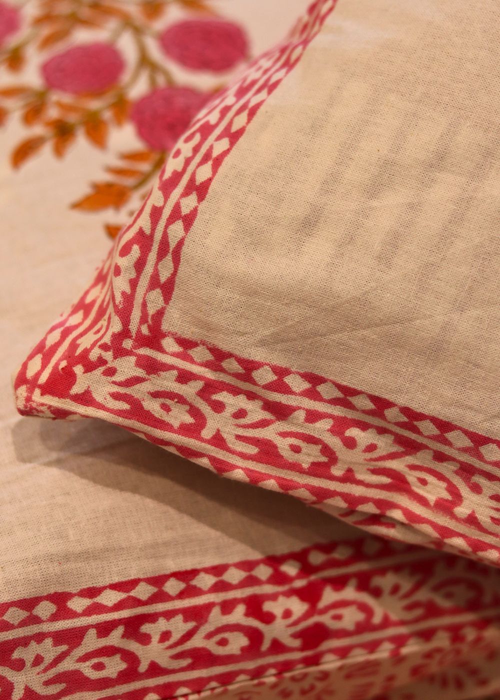 block printed bedsheet