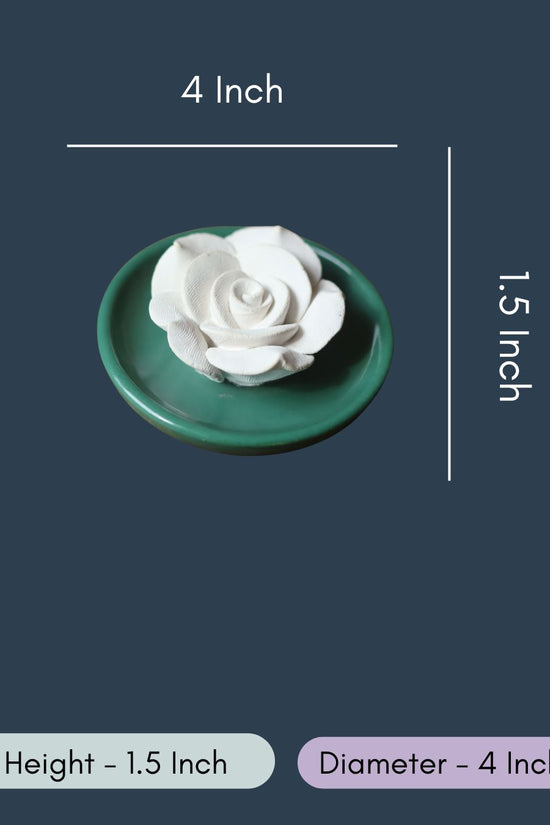 Bottle Green Floral Diffuser