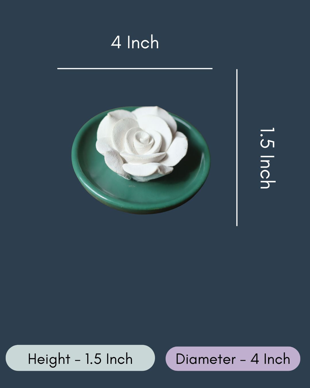 Bottle Green Floral Diffuser