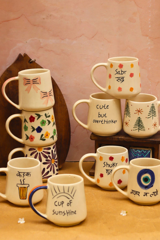 Set of 10 Message Mugs ciombo (for the price of 7) made by ceramic