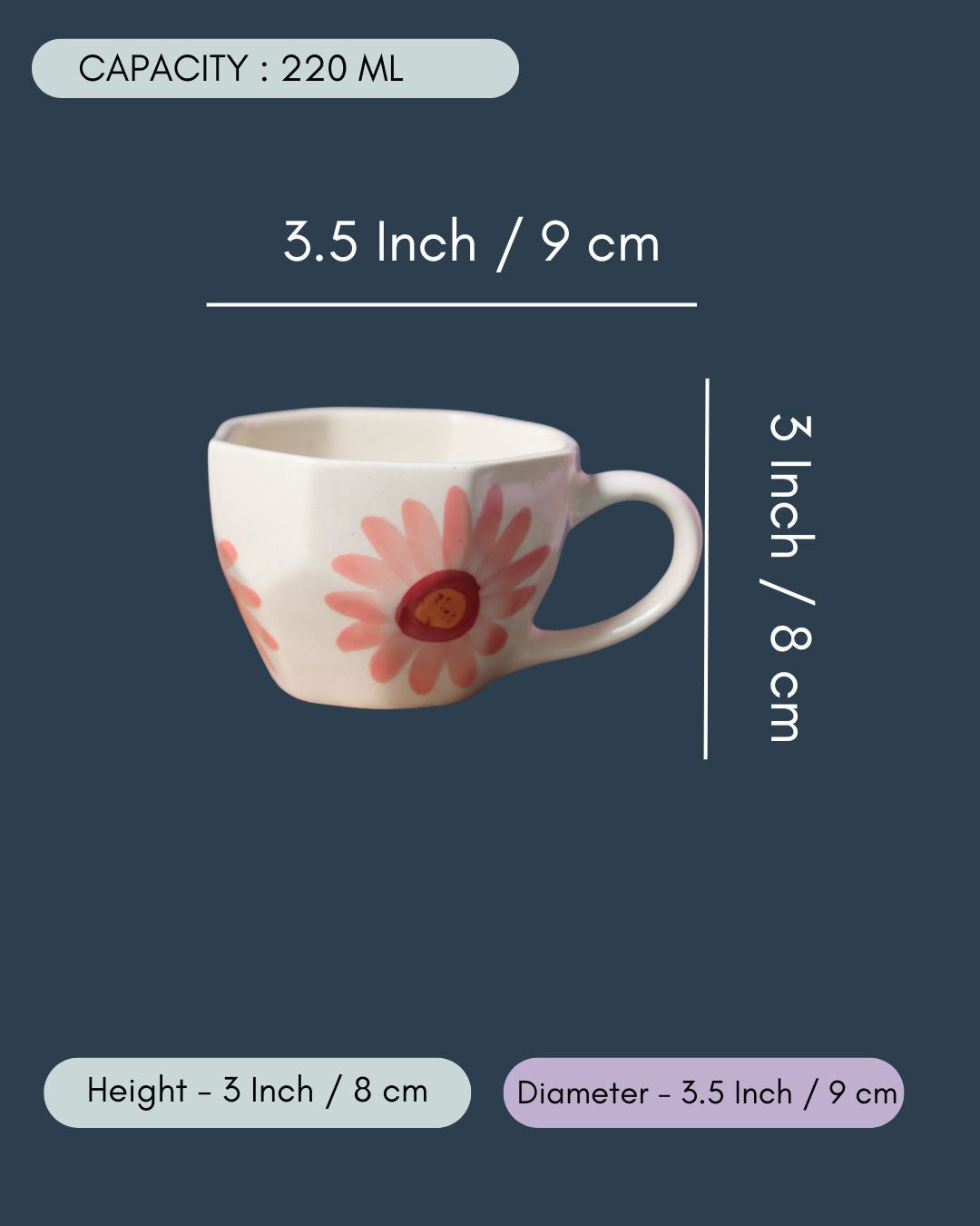 Flower Mug in a Gift Box