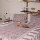 Pastel Floral Block Printed Bedsheet