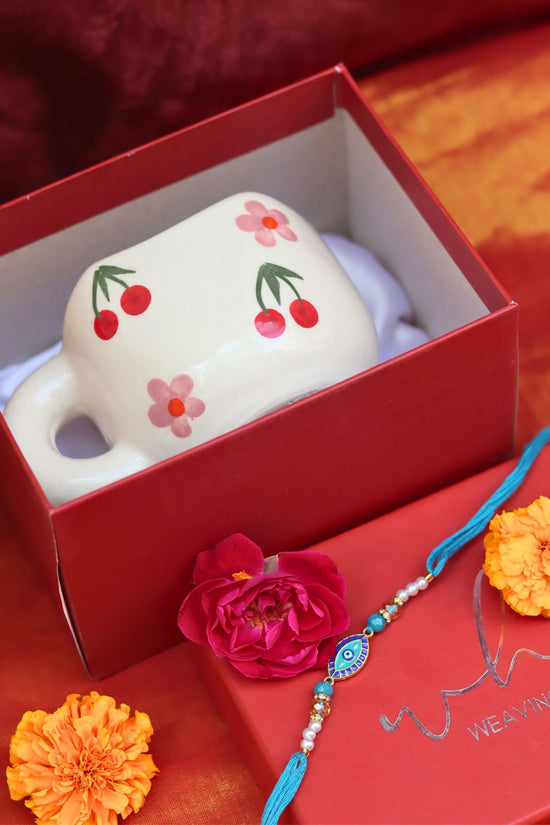 Cherry Fields Mug Rakhi Gift Box with premium quality material