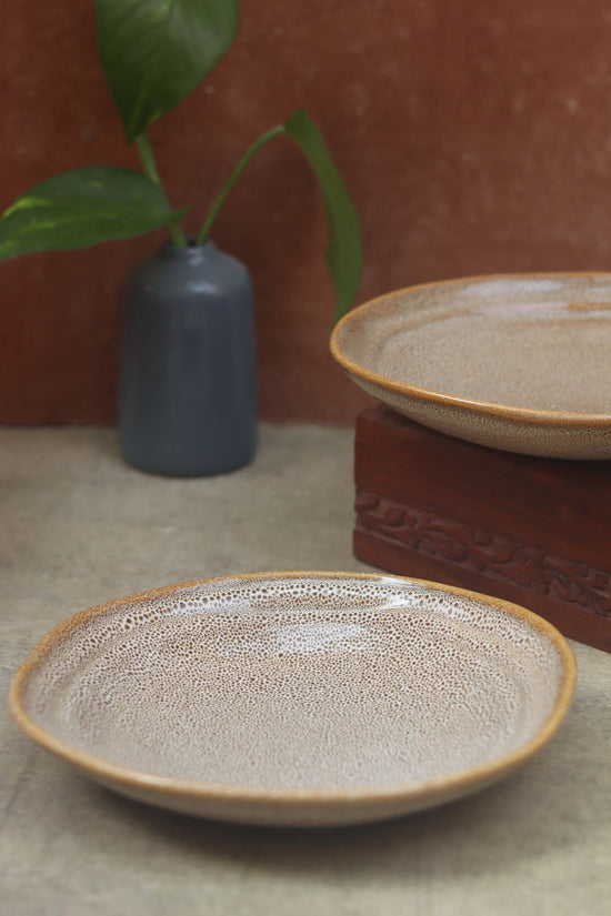 Beige Artisanal Pasta Plate made by ceramic