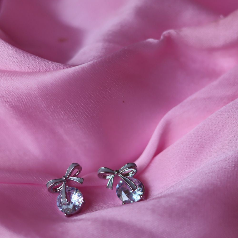 Silver plated Silver Charm Earrings