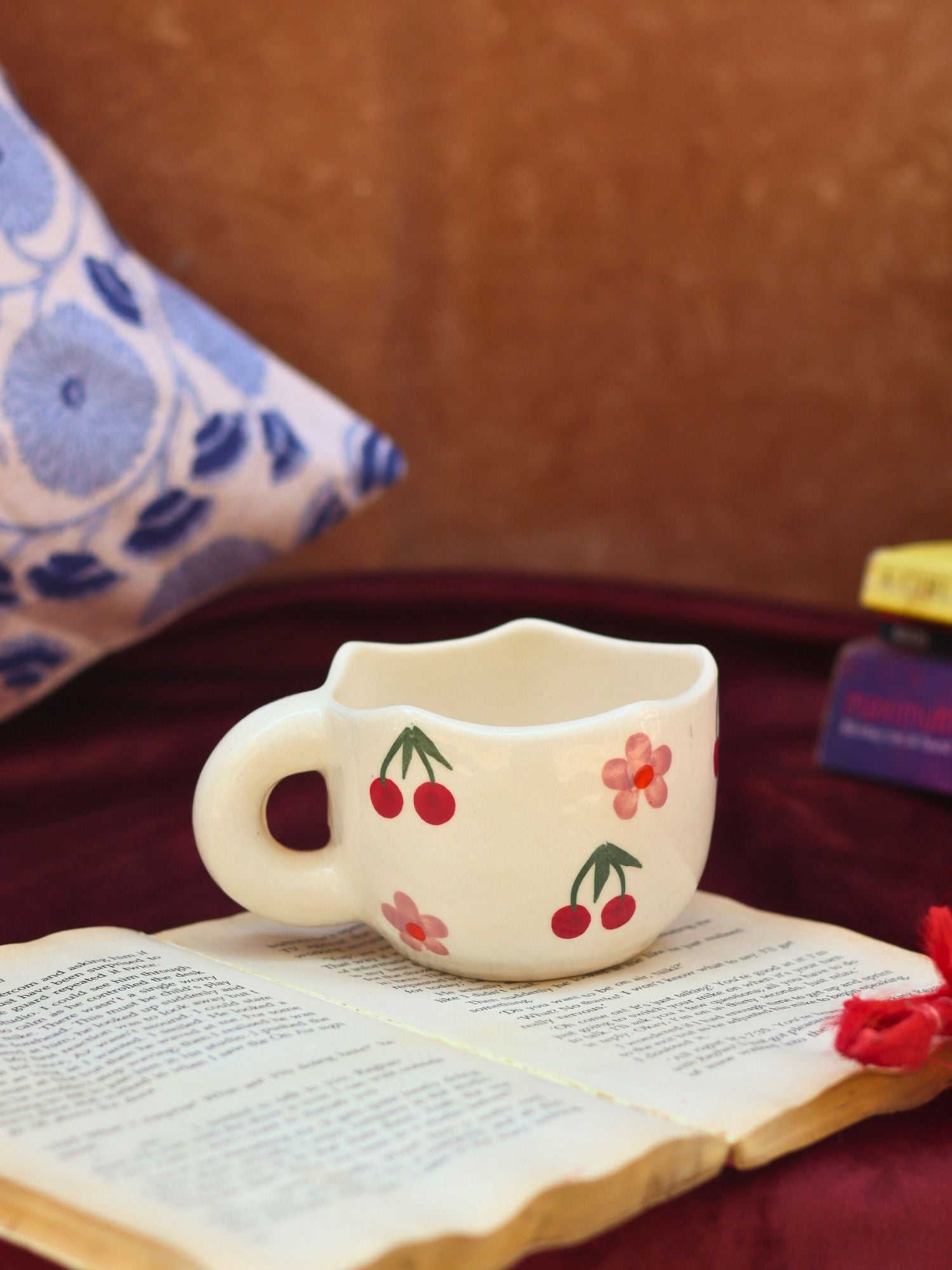 Cherry Fields Mug made by ceramic
