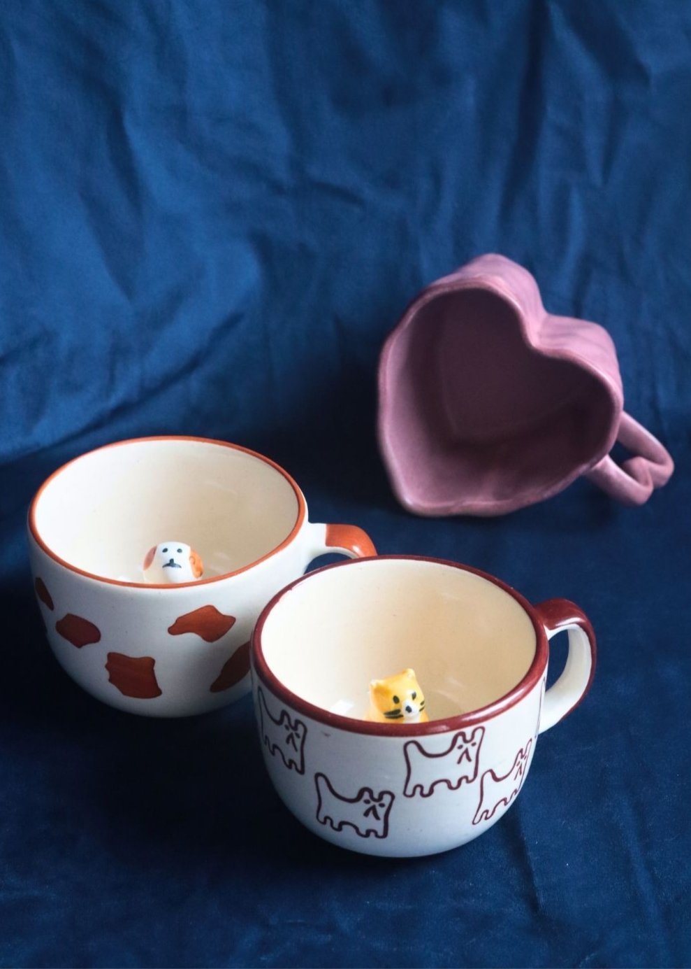Set of 3 - Pawfect Love Mugs