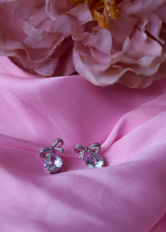 waterproof Silver Charm Earrings