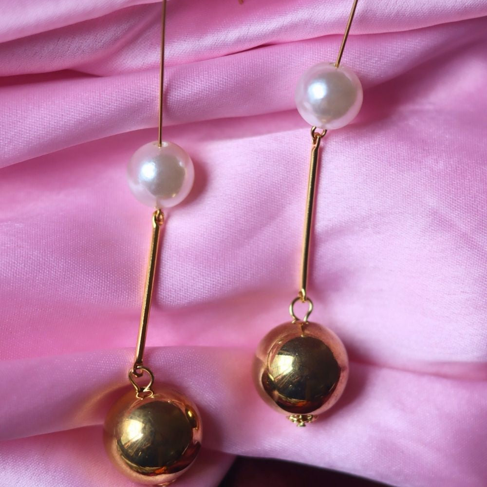 Handmade Modern Twist Dangle Earrings