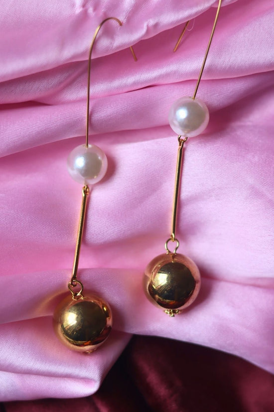 Handmade Modern Twist Dangle Earrings