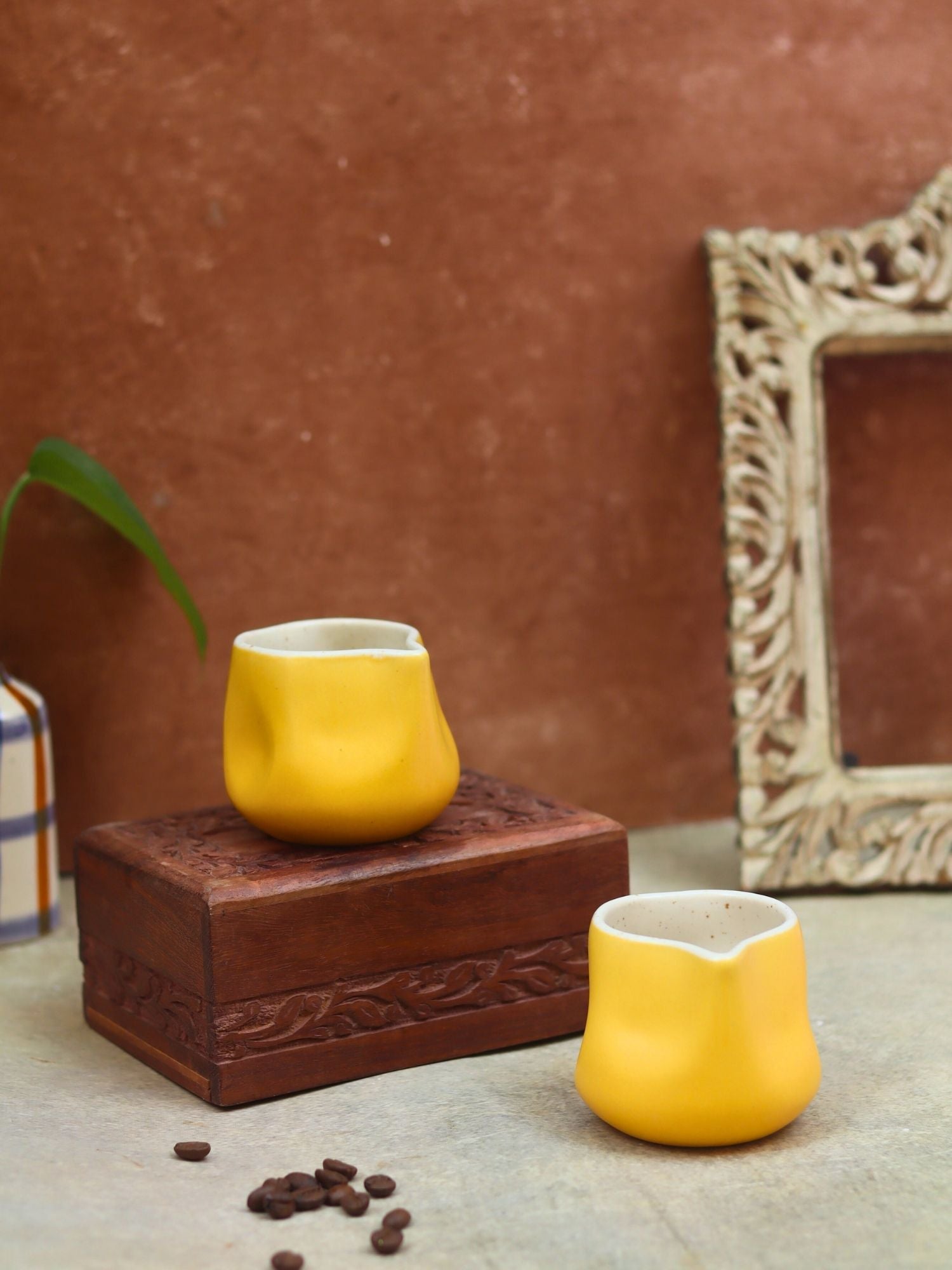 handmade Milk Pourer - Yellow