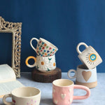 Set of 6 Berry & Bloom Love Mugs (for the price of 5) made by ceramic