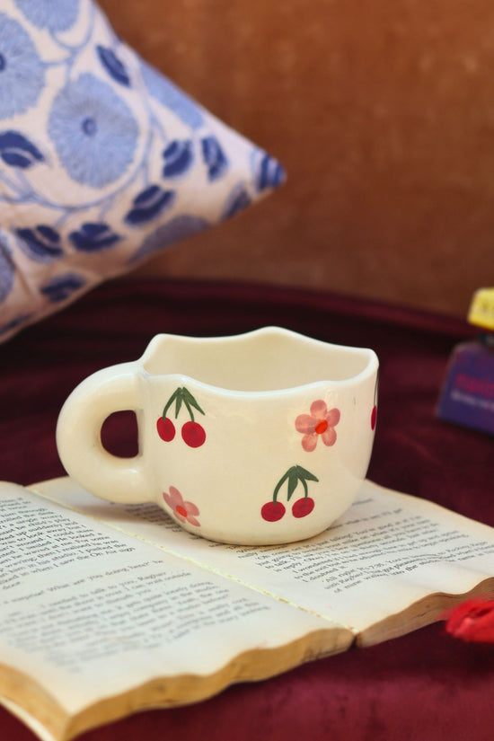 Cherry Fields Mug handmade in India